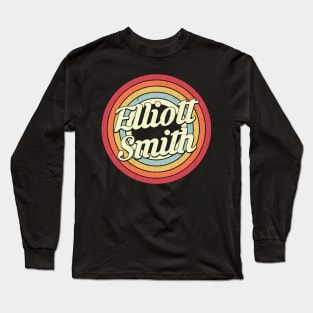 Elliott Proud Name Retro Rainbow Tribute Long Sleeve T-Shirt